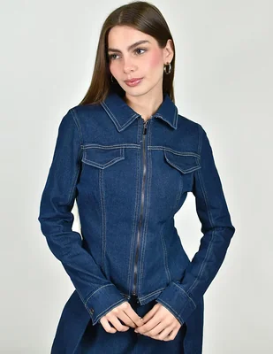 Chamarra de mezclilla para mujer