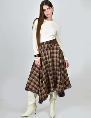 Falda midi