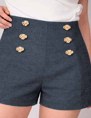 Falda mini a la cintura