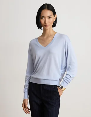 Suéter cuello v para mujer