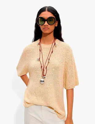Suéter cuello redondo para mujer