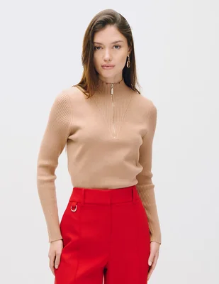 Suéter cuello alto para mujer