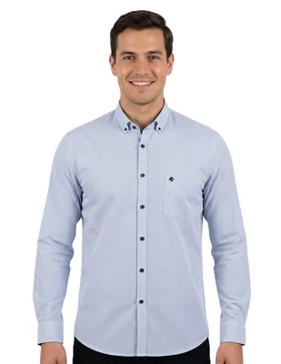 Camisa casual manga larga para hombre