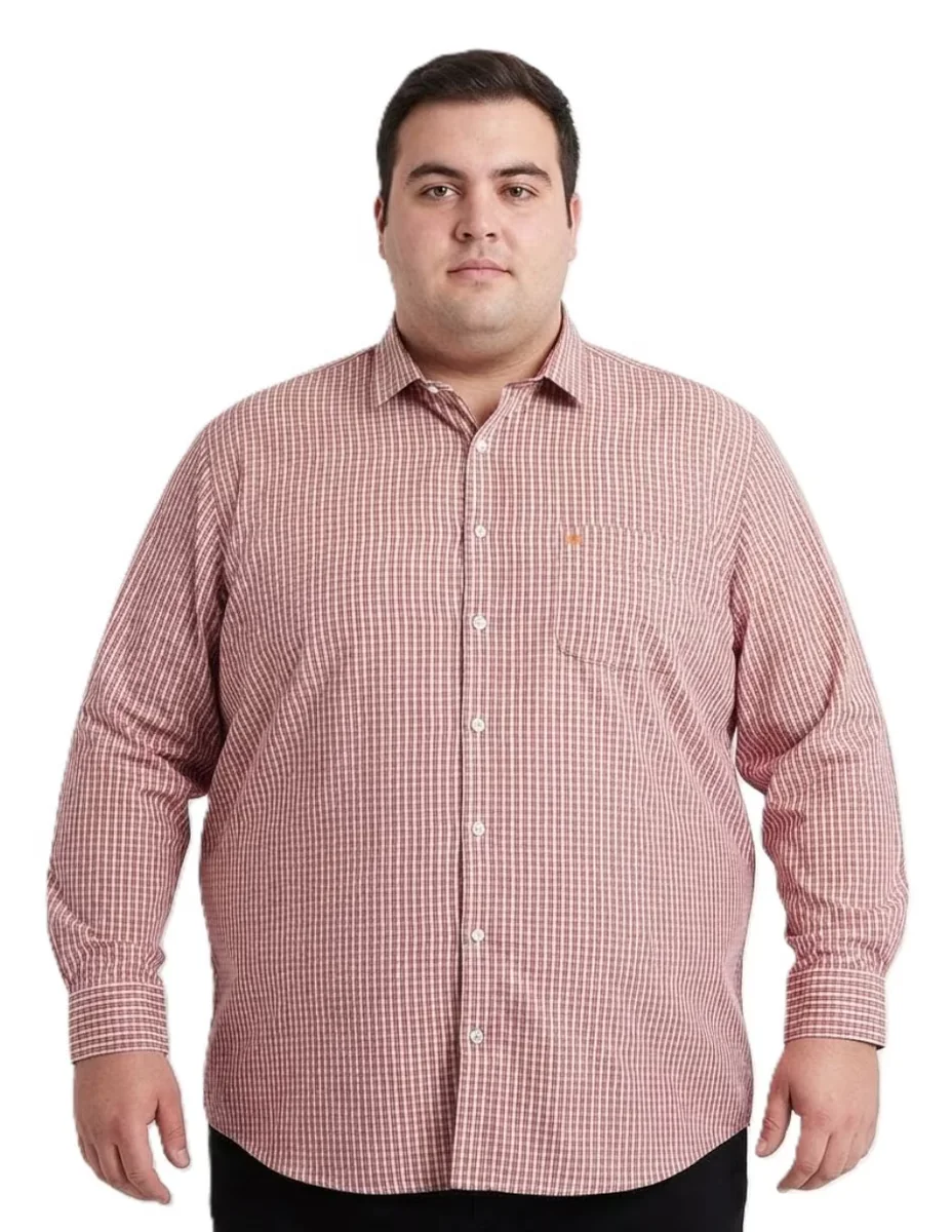 Camisa casual manga larga para hombre