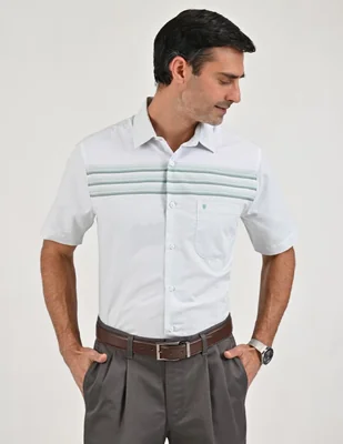 Camisa casual manga corta para hombre