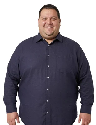 Camisa casual manga larga para hombre
