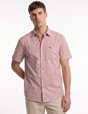 Camisa casual manga corta para hombre