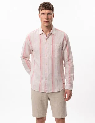 Camisa casual manga larga para hombre