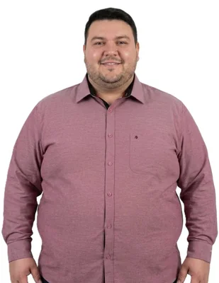 Camisa casual manga larga para hombre