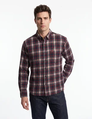 Camisa casual manga larga para hombre