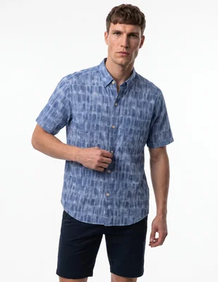 Camisa casual manga corta para hombre