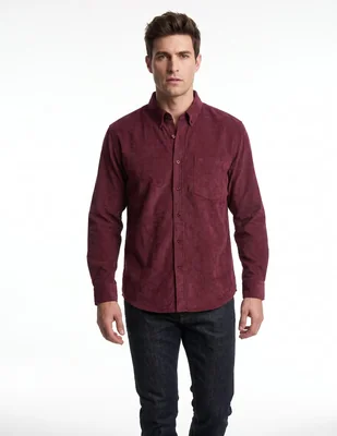 Camisa casual manga larga para hombre