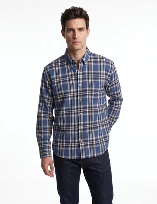 Camisa casual manga larga para hombre