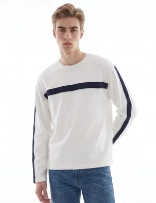 Playera manga larga para hombre