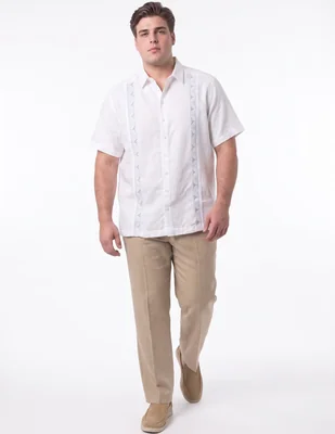 Guayabera manga corta para hombre