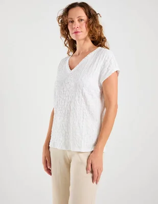 Blusa Damaia Atelier manga corta para mujer