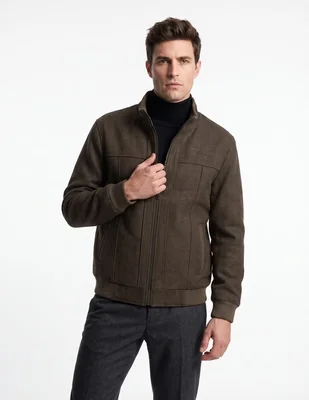 Chamarra casual con bolsillos para hombre