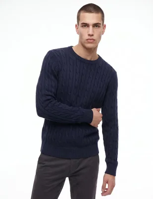 Suéter cuello redondo para hombre