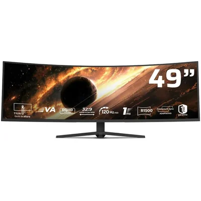 Monitor curvo 49 balam rush cosmos mct49x dqhd 120hz 1ms va