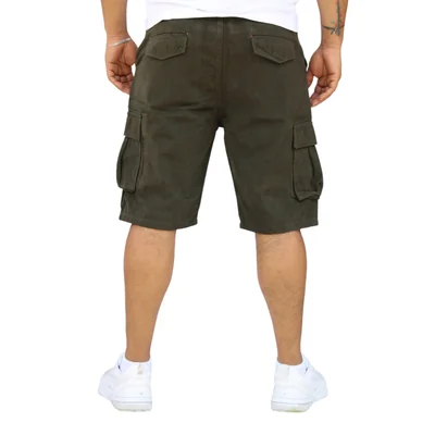 Bermuda Cargo de Gabardina Rígida John Silver Verde Militar