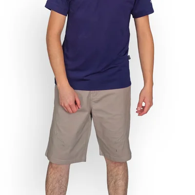 Bermuda Casual Regular Fit U Sport Beige con Elástico Forrado para Hombre