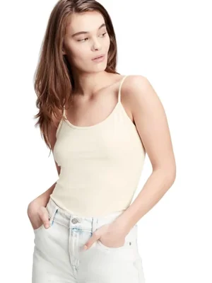 Top tipo cami GAP Ivory Frost talla X-Large Tall