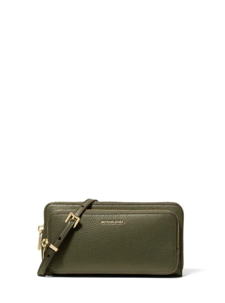 Billetera Michael Kors Jet Set Ivy de Cuero Pebble
