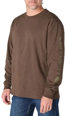 Camiseta de manga larga Carhartt Dearborn LS Logo talla grande color Dark Clove