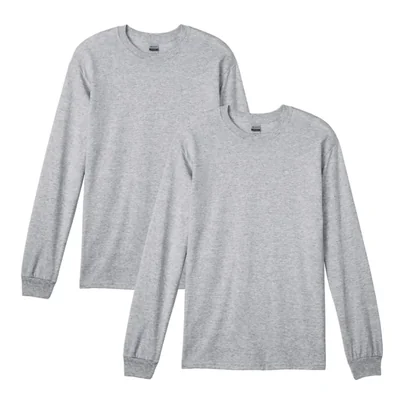 Camiseta Gildan G8400 Pack de 2 gris deportivo talla mediana
