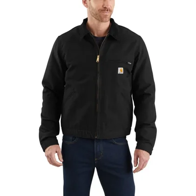 Chaqueta Carhartt J01 Duck Detroit 3X Grande Negra