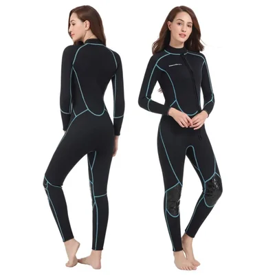 Traje de neopreno Seaskin 3 mm de cuerpo completo con cremallera frontal