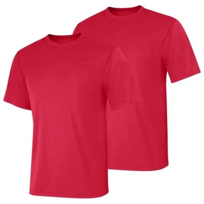 Camiseta Hanes talla S rojo intenso 2‑pack rendimiento
