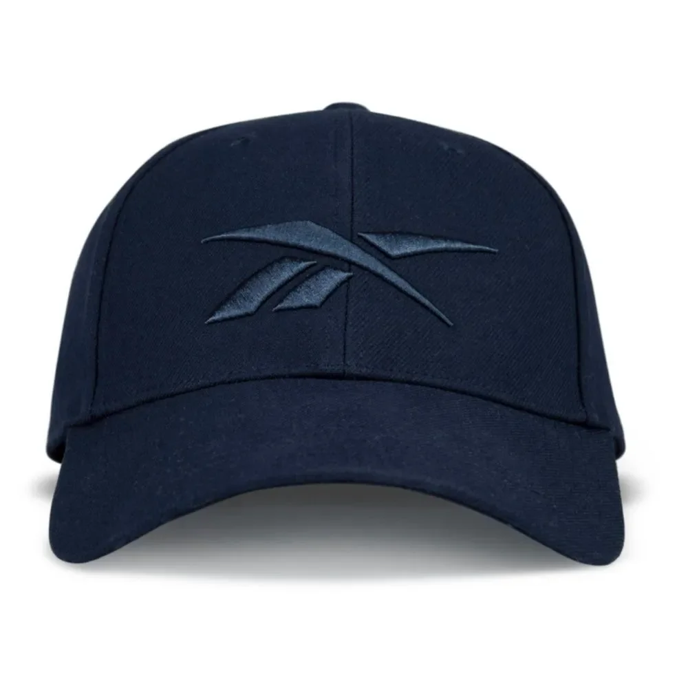 Gorra de béisbol Reebok Vector azul marino snapback transpirable