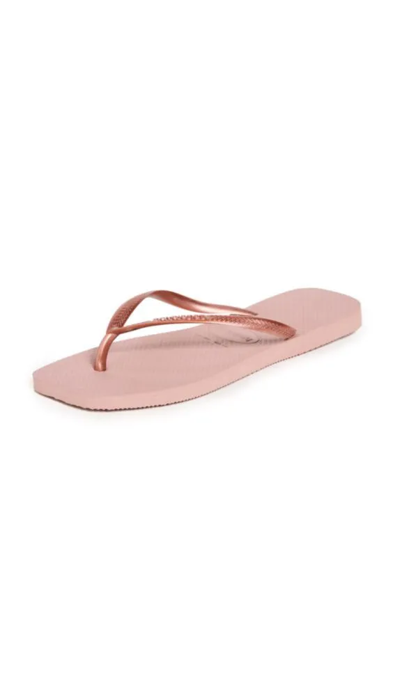 Sandalias Havaianas Slim Square Crocus Rose US 7-8