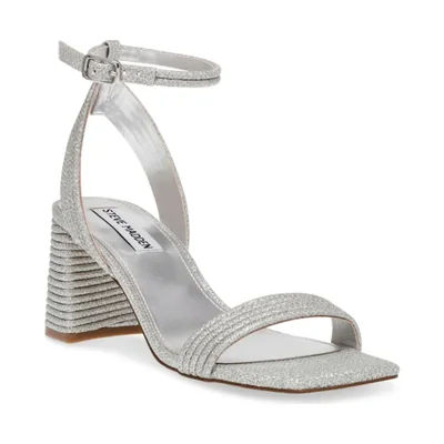 Sandalias Steve Madden Lavnish plateado para mujer