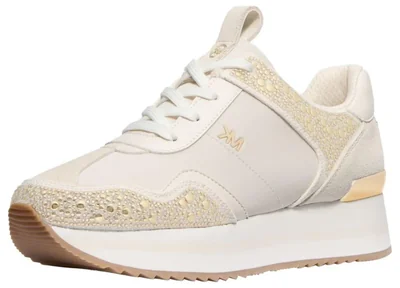 Zapatilla Michael Kors Raina color crema talla 7.5