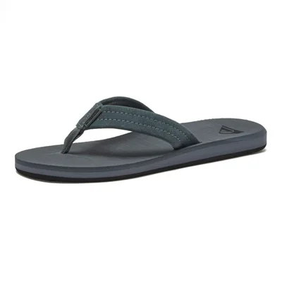 Sandalia Quiksilver 10 M US Gris/Negro de gamuza con soporte de arco