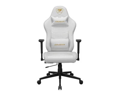 Silla Gamer Cougar Pryme Blanco Soporta 120kg Ergonomica Ajustable