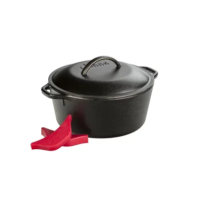 Lodge  Horno Estilo Holándes Con Azas  Negro  4.7 Litros