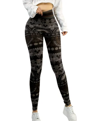 Mallones Mujer Leggings Stretch Leggins Lic-0162 Cafe Mayon Mallas