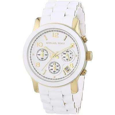 Reloj Michael Kors Mujer Runway Mk5145 Caja Redonda 38mm Diámetro Acero Inoxidable Cierre Desplegable Movimiento Cuarzo