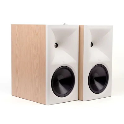 Klipsch THE NINES II Bocinas Amplificadas Colaboracion con Onkio Dolby Atmos Color Red Oak