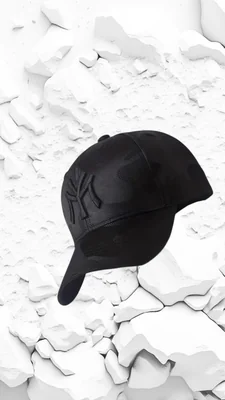 Gorra New York Yankees NY Logo Bordado Negro Camuflaje