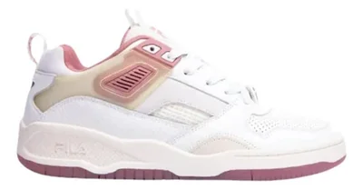 Tenis Fila Corda 180r Dama Casual Original Moda Blanco/rosa Liso