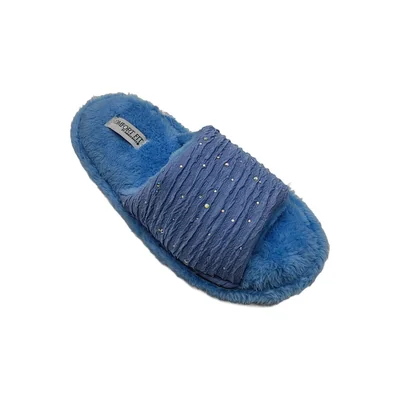 Pantufla Sin Punta Diamante Azul Comfort Fit By As para Mujer