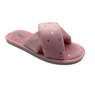Pantufla Cruzada Star Rosa Comfort Fit By As para Mujer