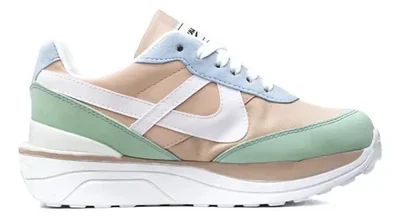 Tenis Panam Running Rosa/celeste 0107141116 Original Comodo Blanco Liso 3,0 Mx