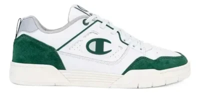 Tenis Champion 5 On 5 Lo Caballero Casual Original Moda Blanco/verde Lisa