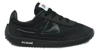 Tenis Panam Diamante Negro, Clásico De La Moda Negro N/a
