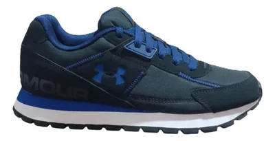 Tenis Under Armour Essential Runner Original Azul Azul Lisa